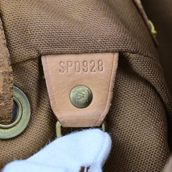LOUIS VUITTON Montsouris MM Backpack Bag Monogram Leather Brown - Picture 11 of 16